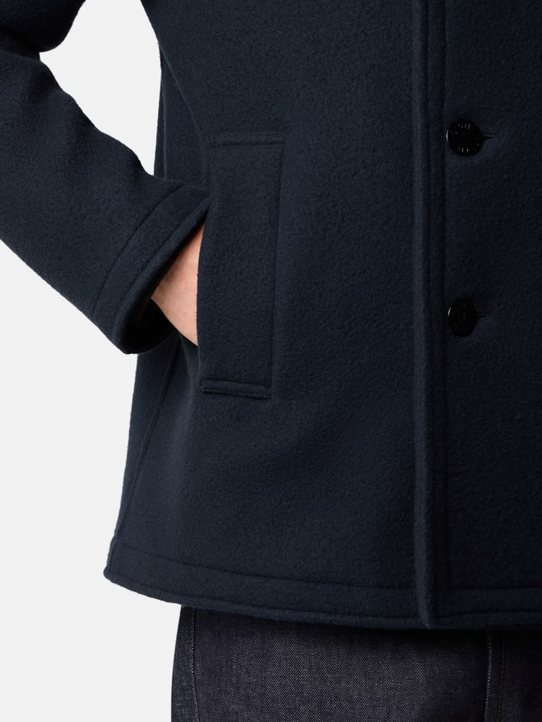 STONE ISLAND-Caban with double-breasted closure-
