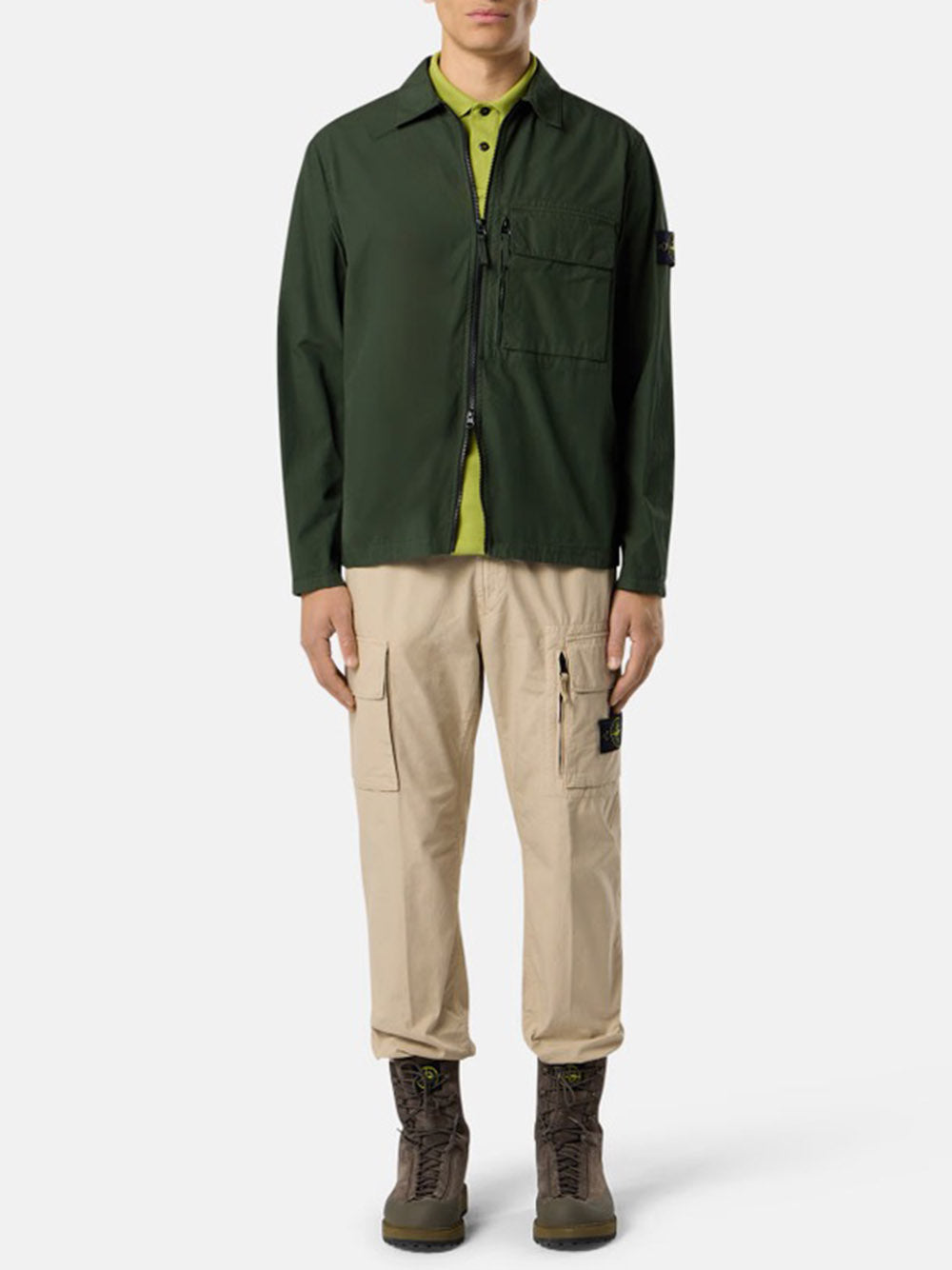 STONE ISLAND-CANVAS WEAVE COTTON-