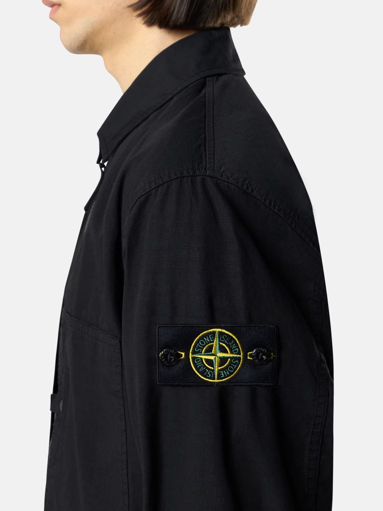 STONE ISLAND-Comfort fit overshirt-1200005S0298 V0029 – Dope