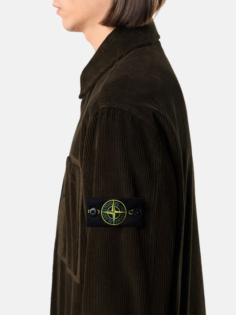 STONE ISLAND-Comfort fit overshirt-1200016S0212 V0078 – Dope