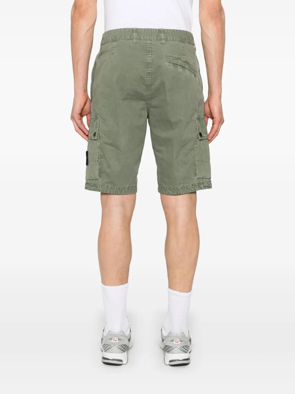 STONE ISLAND-Compass-badge shorts-