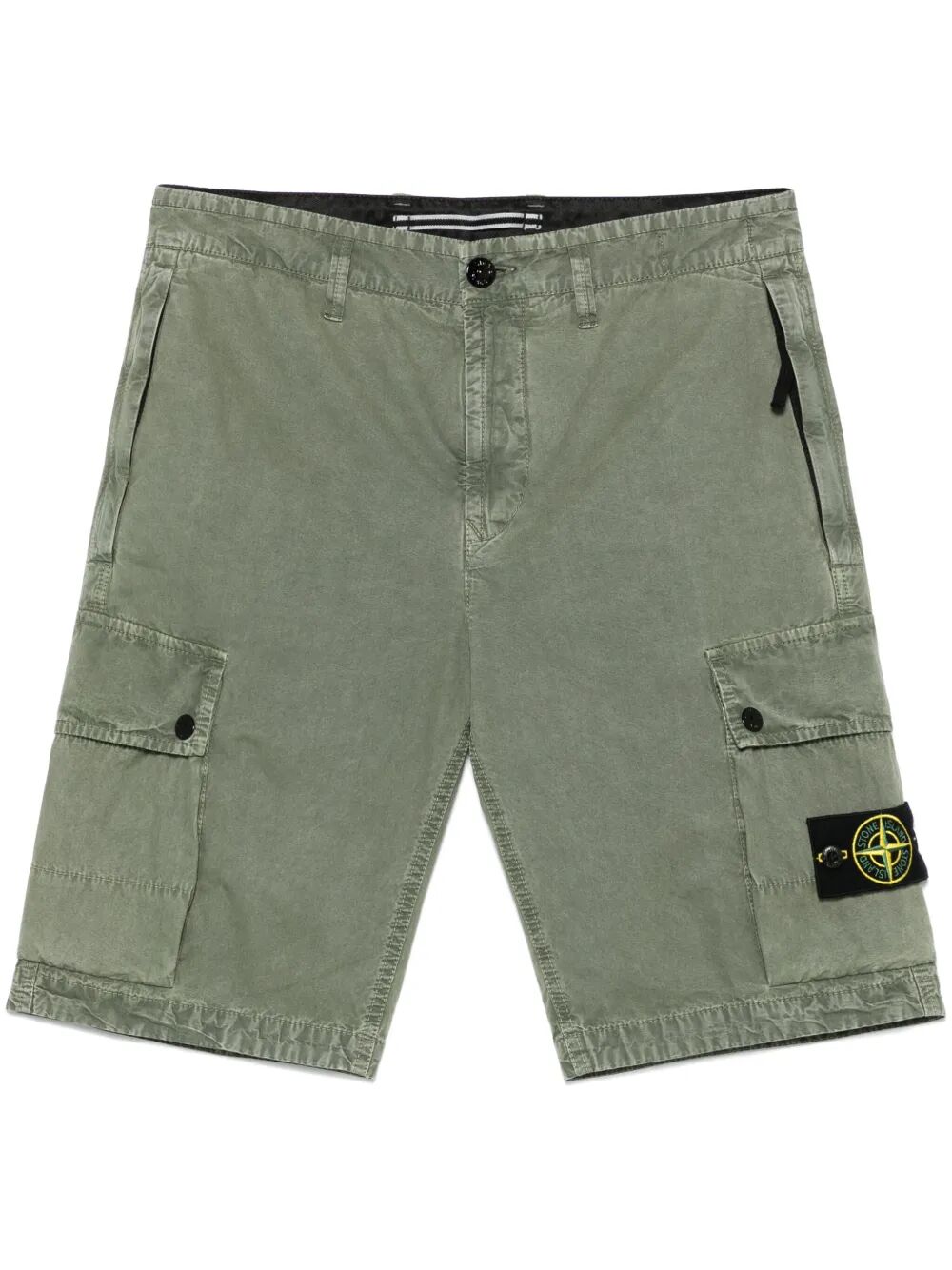 STONE ISLAND-Compass-badge shorts-