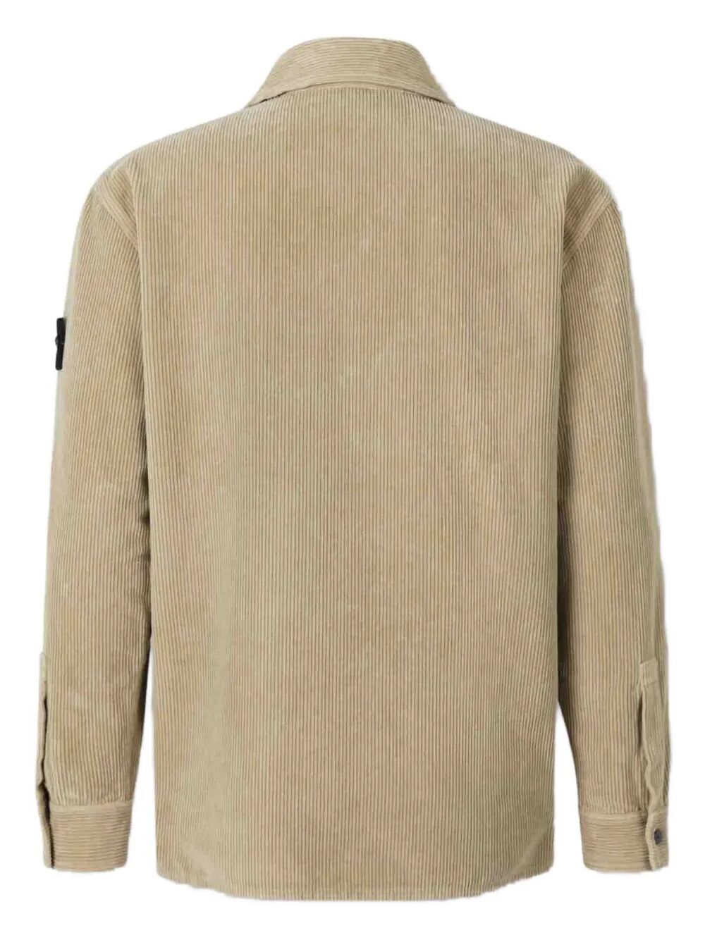 STONE ISLAND-corduroy patch-pocket shirt-