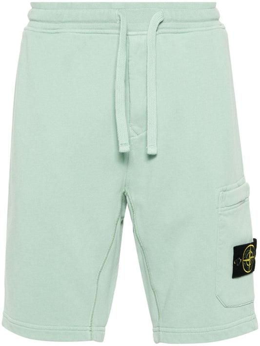 STONE ISLAND-FLEECE SHORTS-