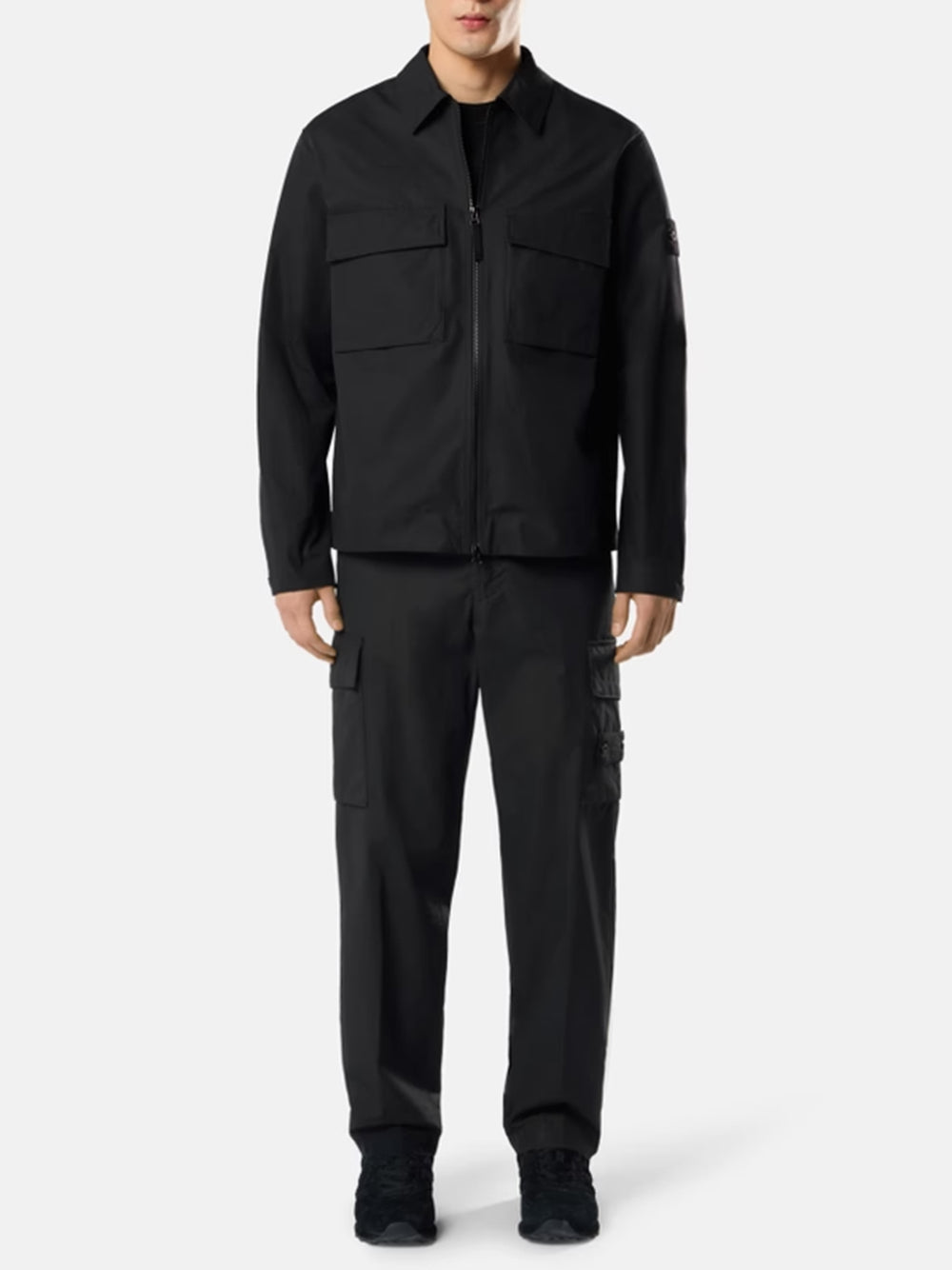 STONE ISLAND-COTTON OVERSHIRT-