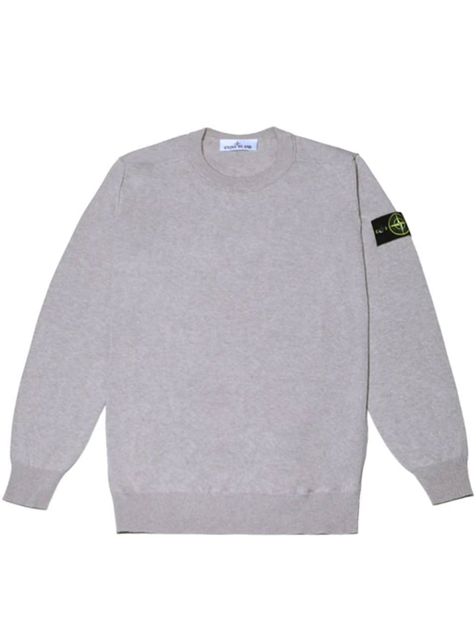 STONE ISLAND-Crew neck sweater with rolled edge seams-