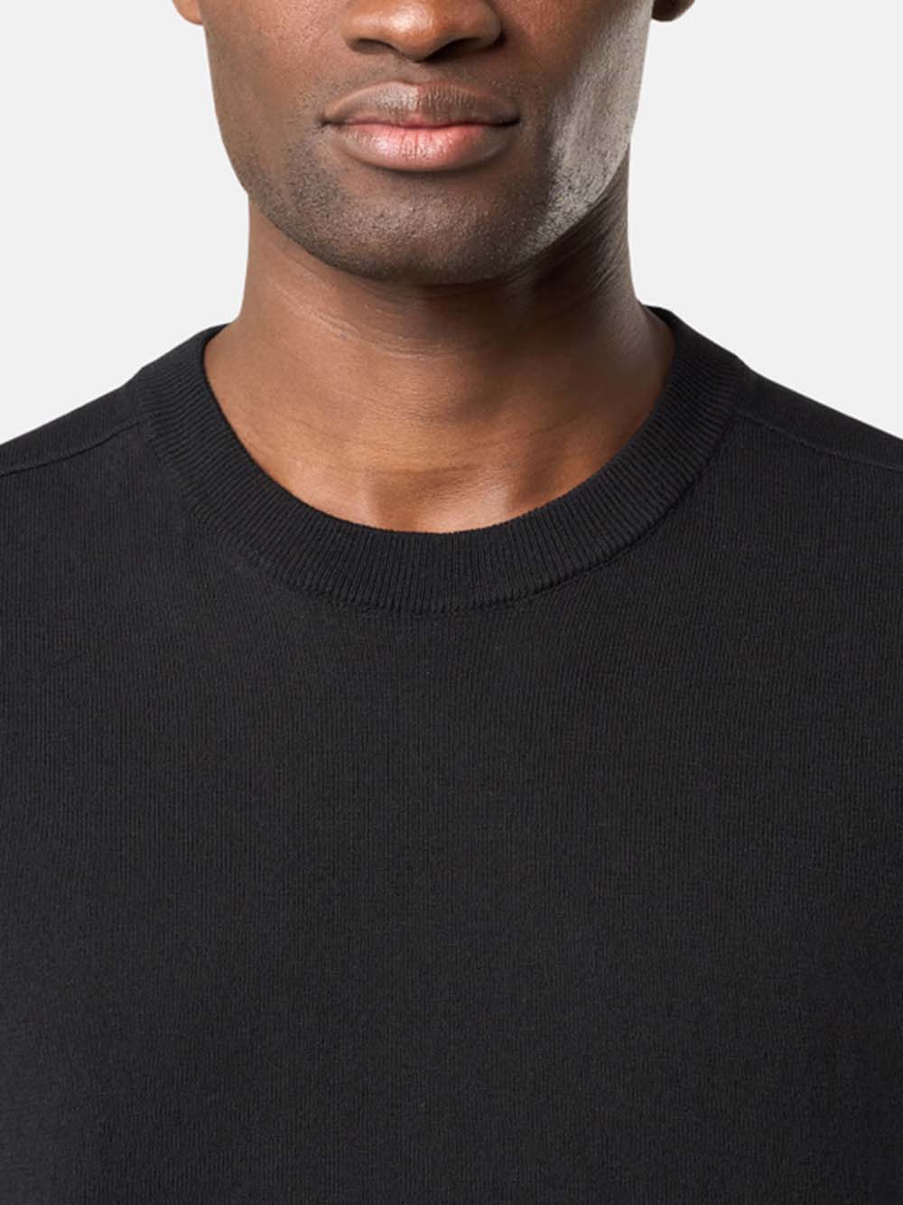 STONE ISLAND-Crew neck sweater with small cuffs-