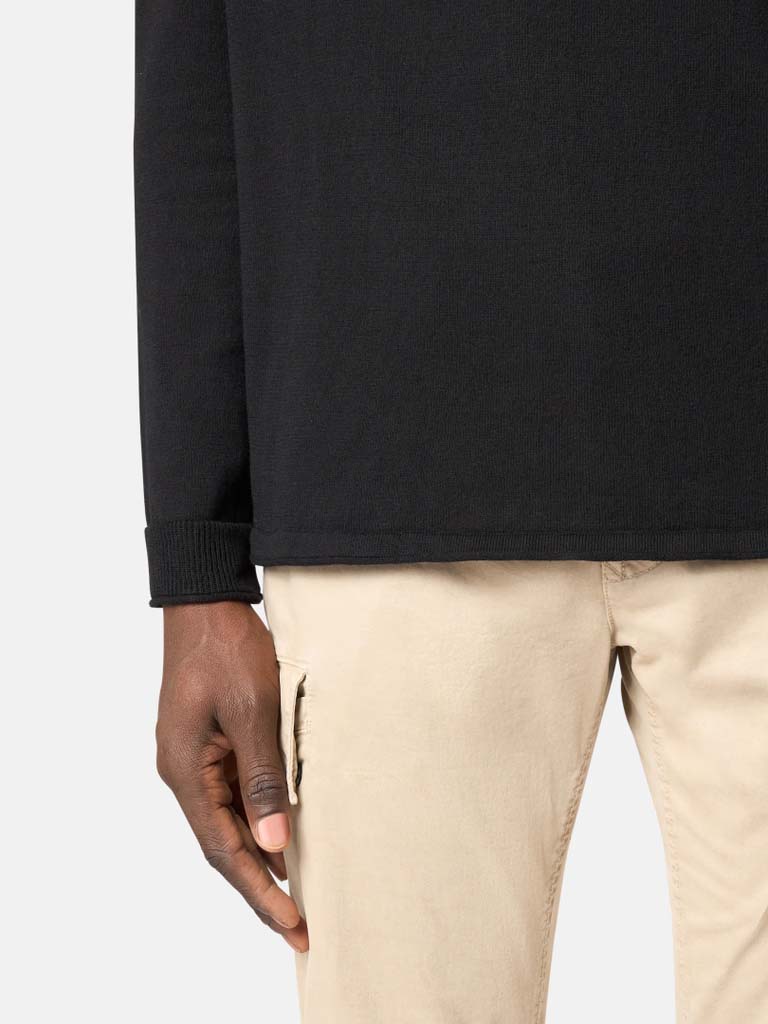 STONE ISLAND-Crew neck sweater with small cuffs-
