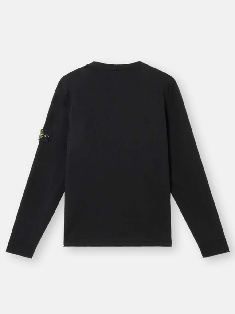 STONE ISLAND-Crew neck sweater with small cuffs-