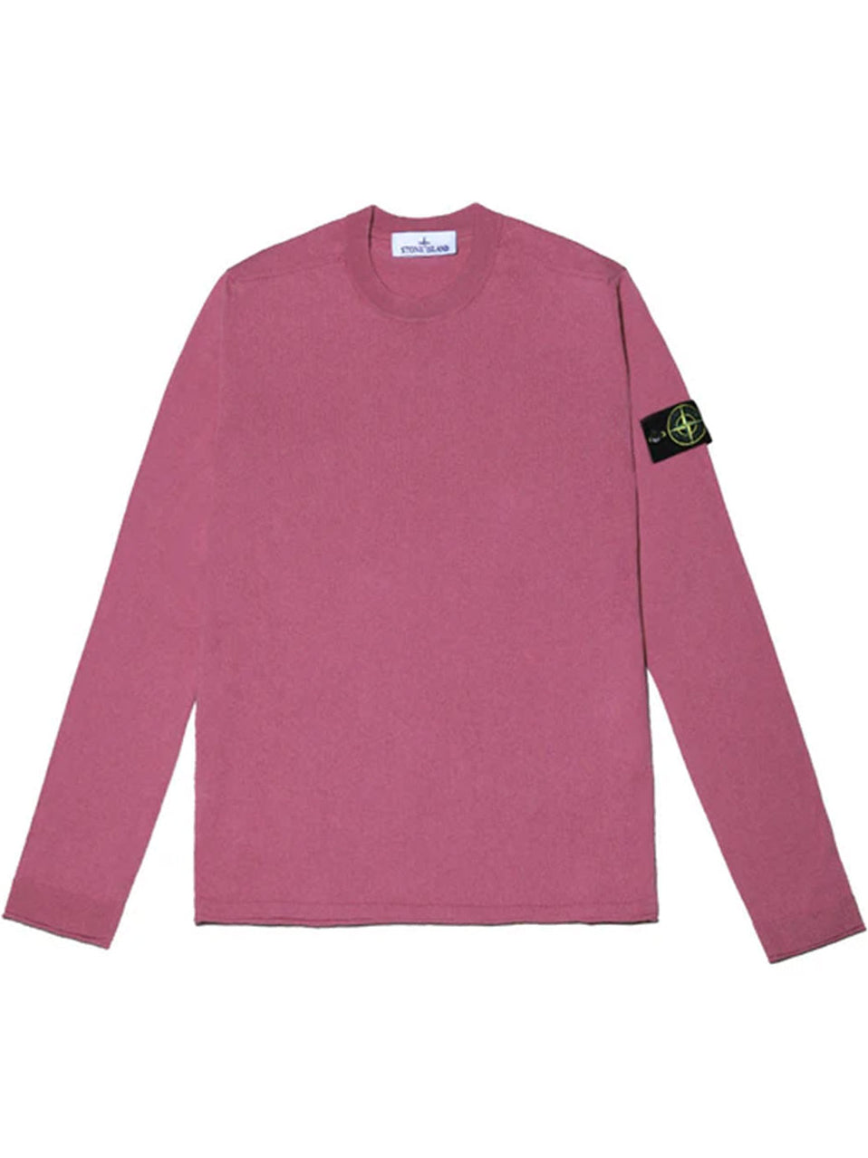 STONE ISLAND-Crew neck sweater with small cuffs-