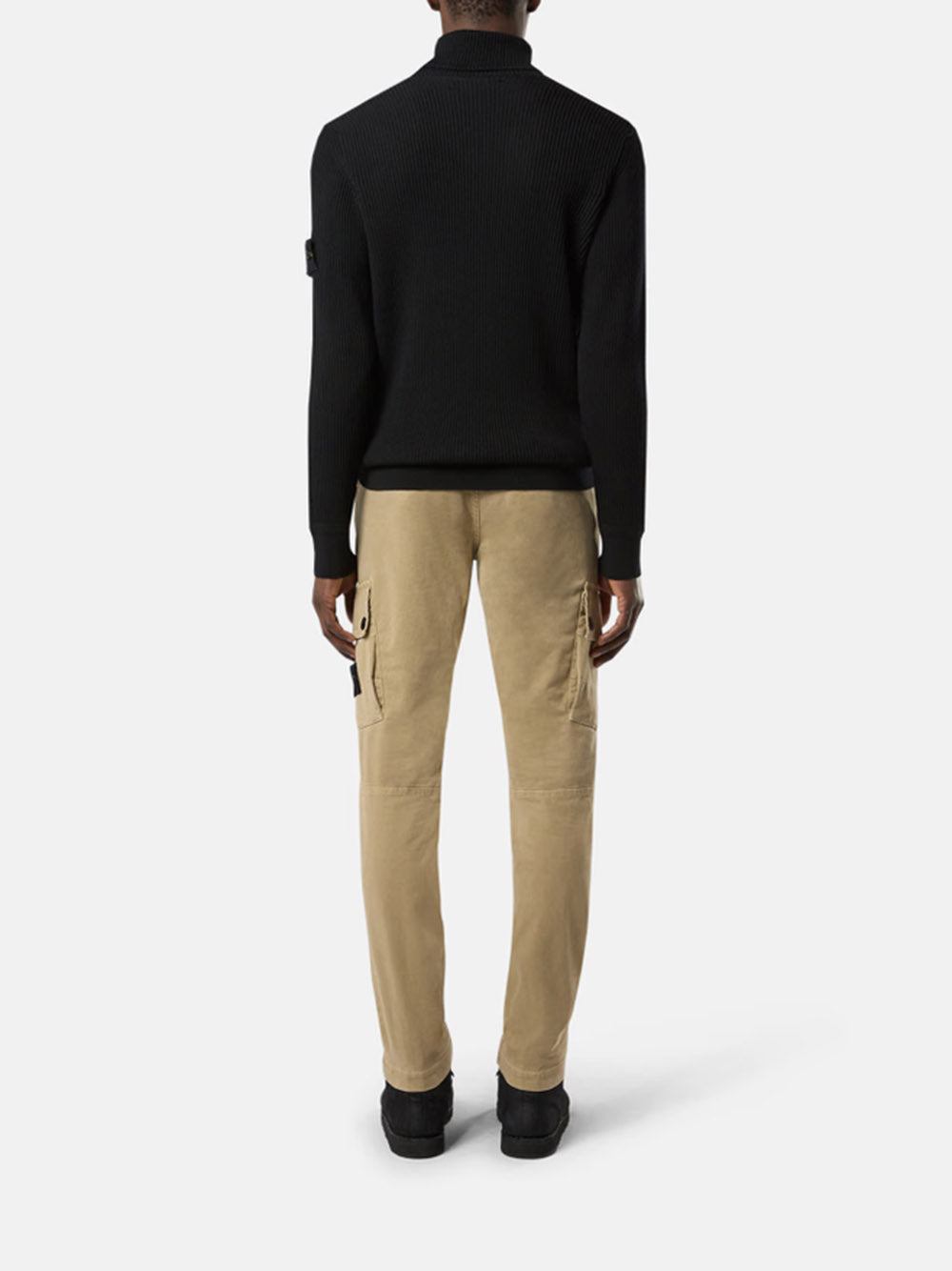 STONE ISLAND-Finely ribbed turtleneck sweater-