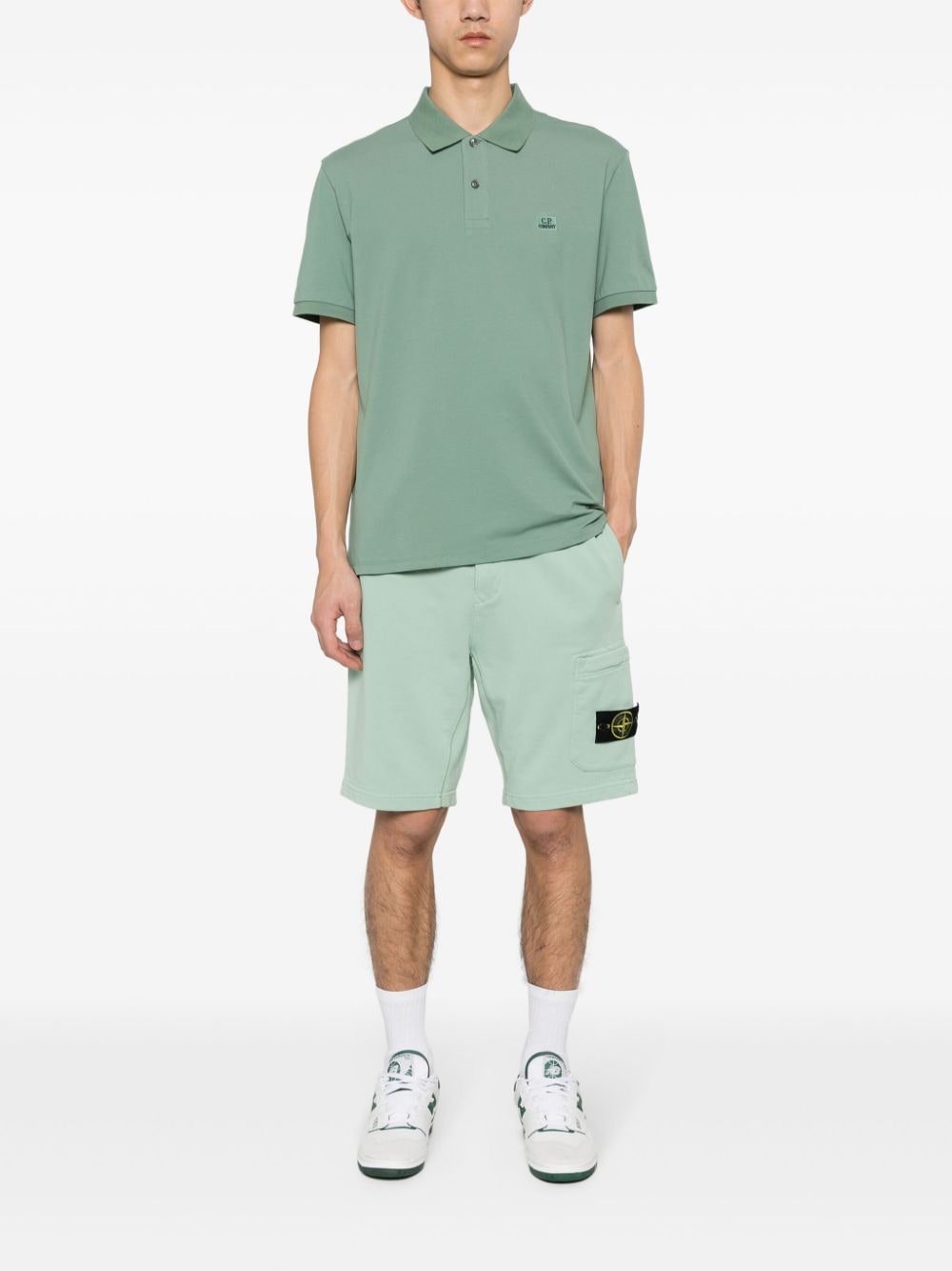 STONE ISLAND-FLEECE SHORTS-