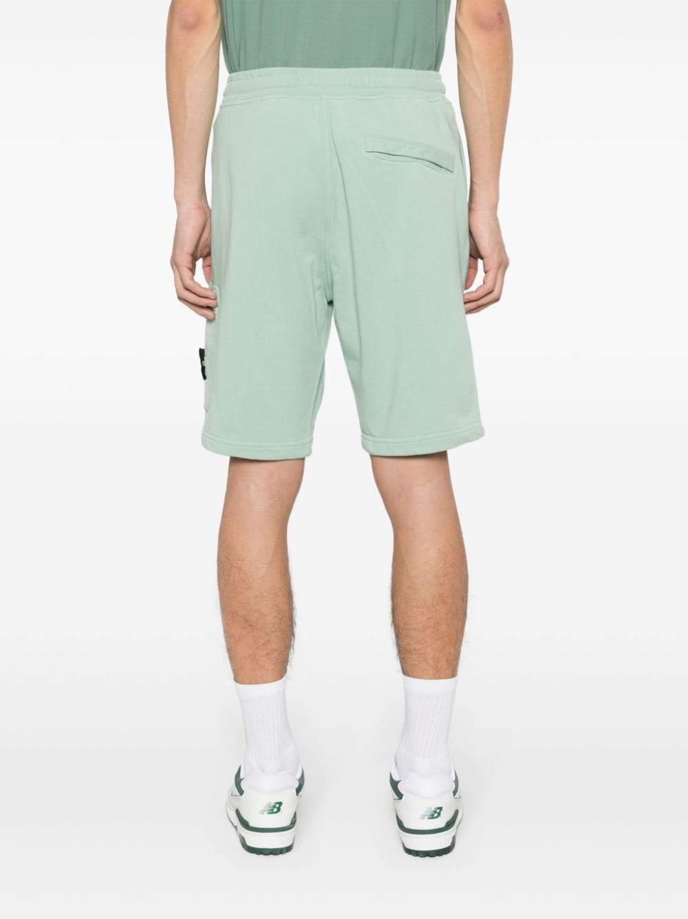 STONE ISLAND-FLEECE SHORTS-