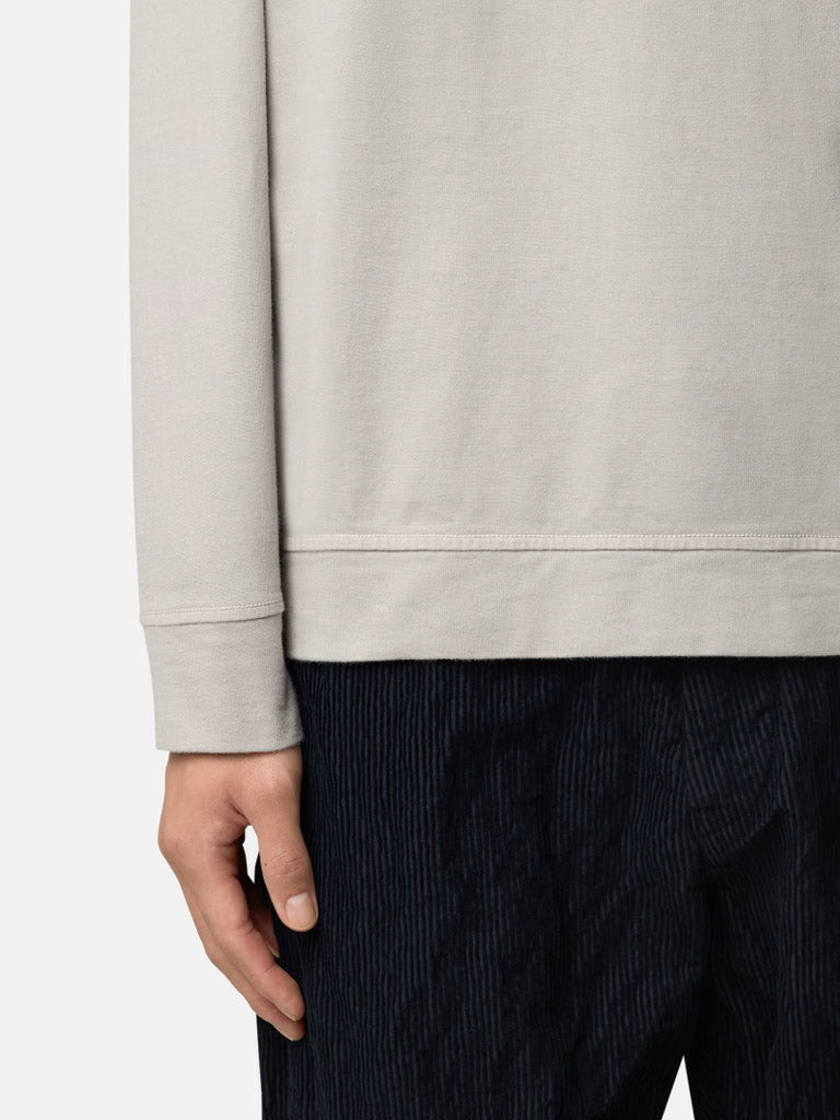 STONE ISLAND-HEAVY COTTON JERSEY-