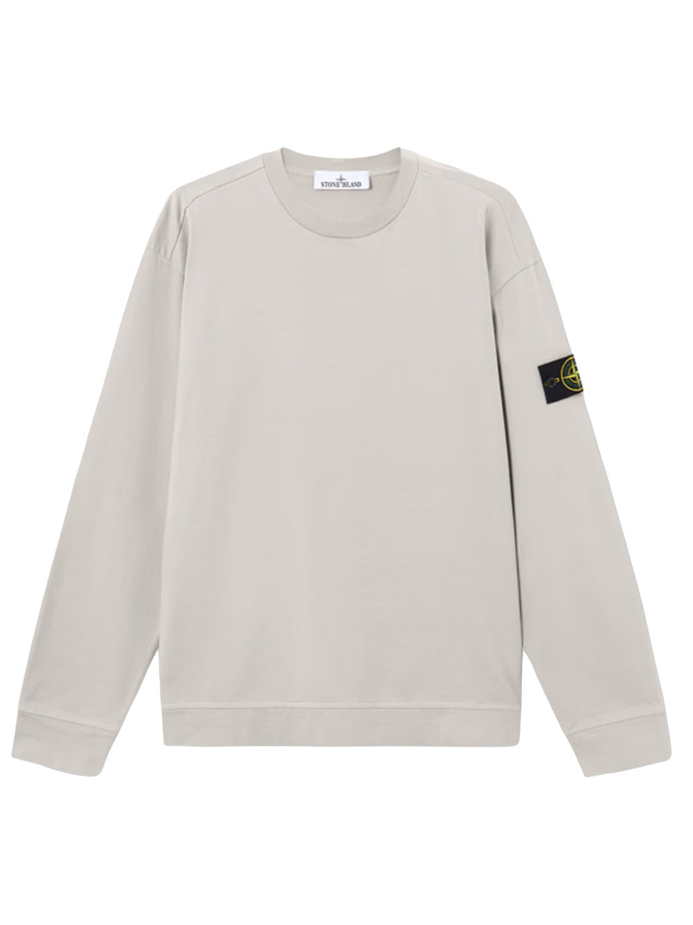 STONE ISLAND-HEAVY COTTON JERSEY-