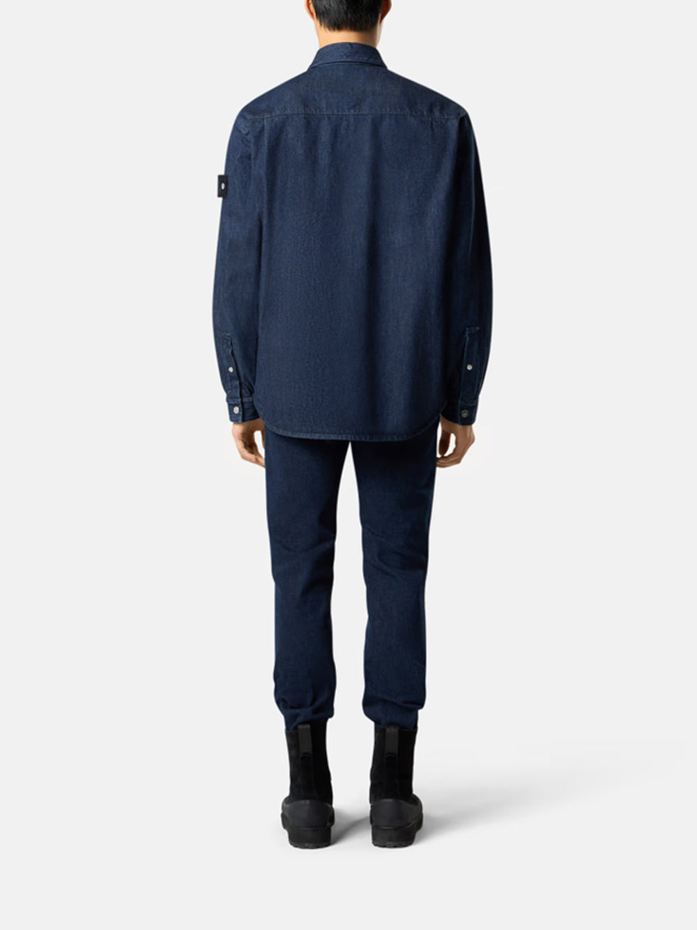 STONE ISLAND-INDIGO DENIM-RINSED-