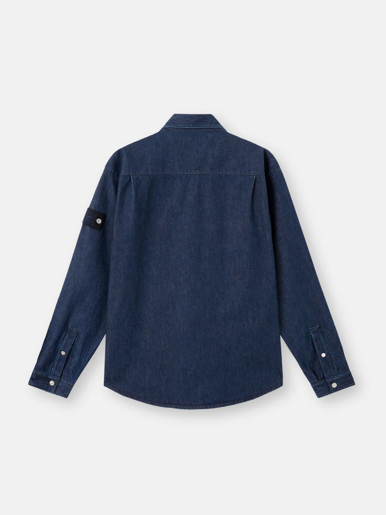 STONE ISLAND-INDIGO DENIM-RINSED-