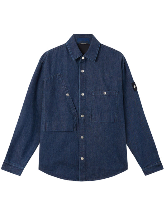 STONE ISLAND-INDIGO DENIM-RINSED-