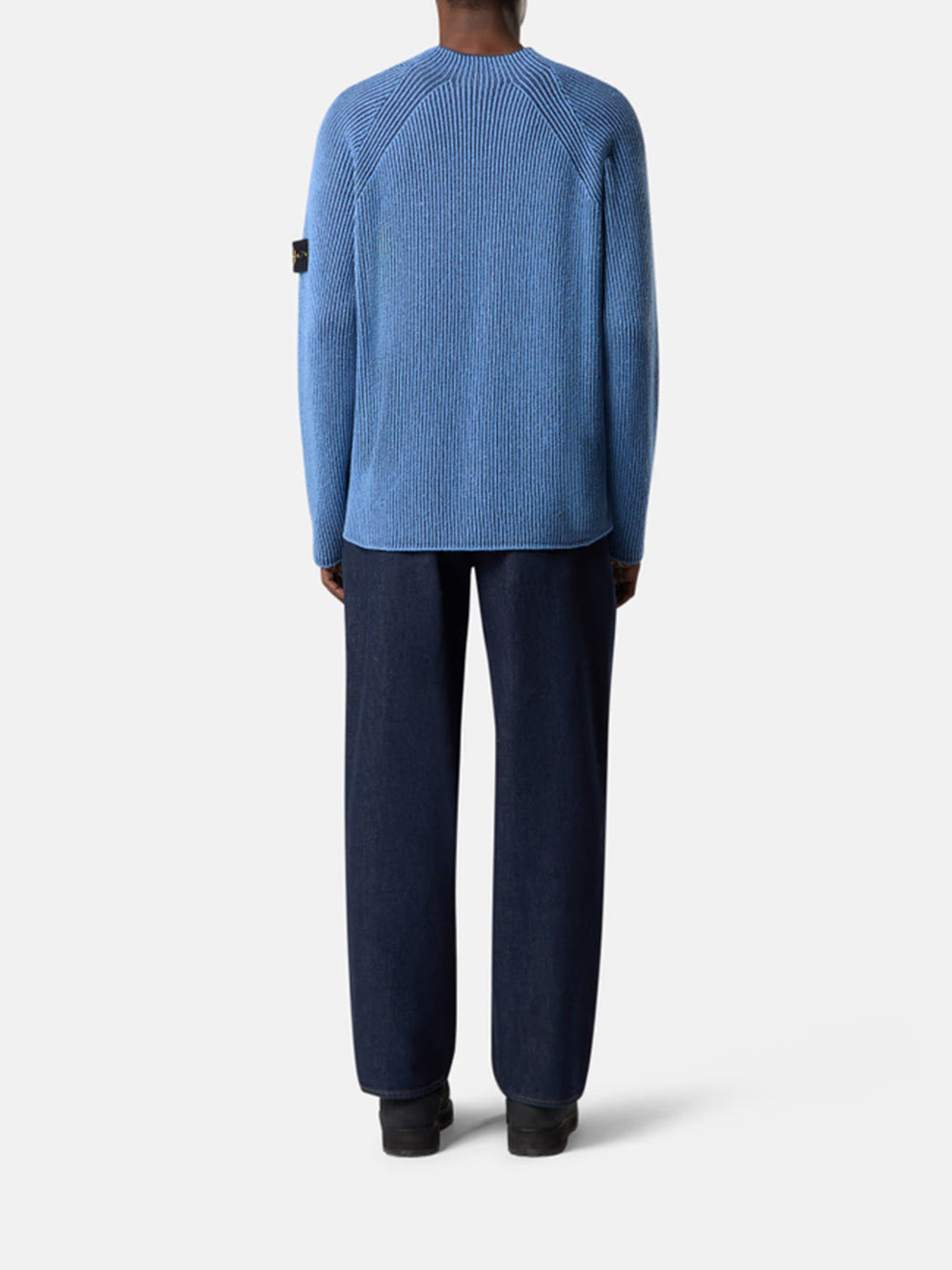 STONE ISLAND-INDIGO DENIM-RINSED-