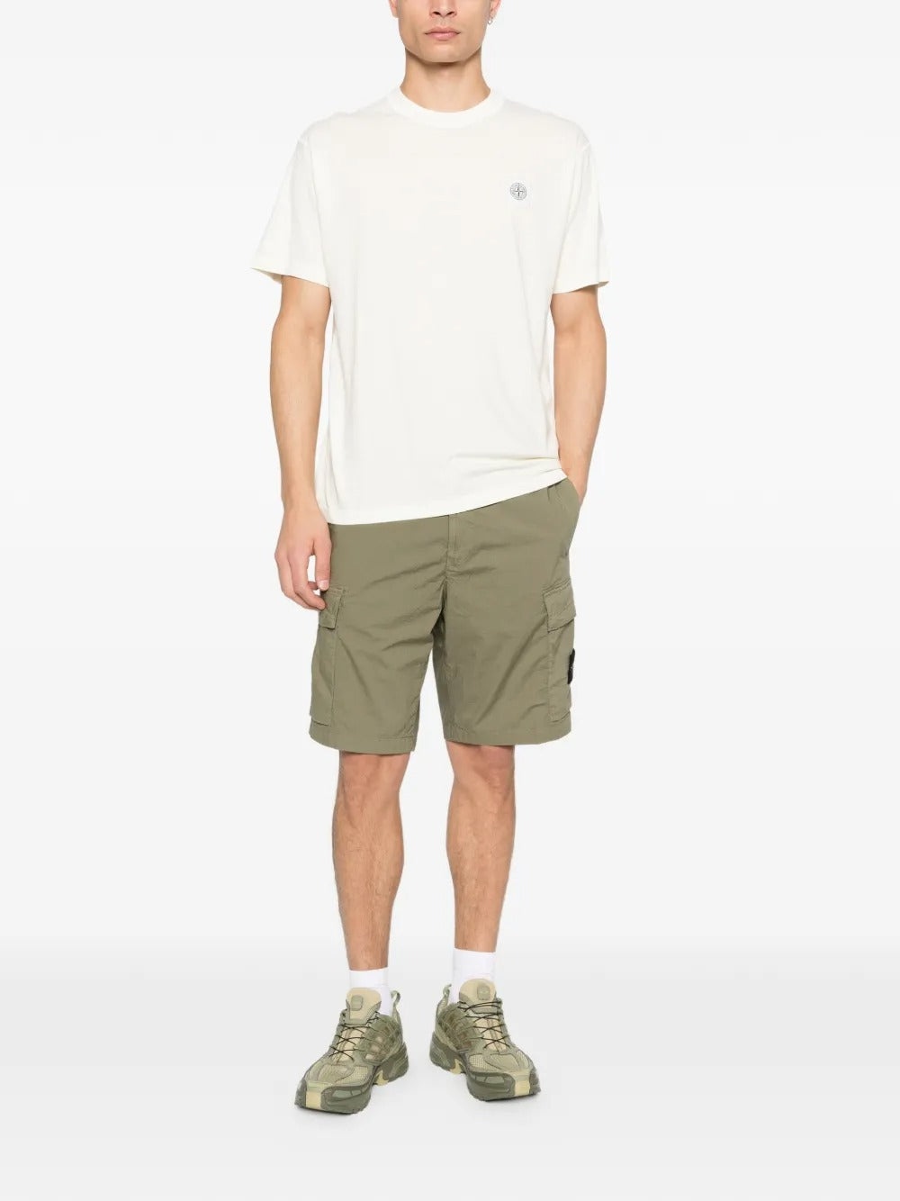 STONE ISLAND-logo-patch T-shirt-