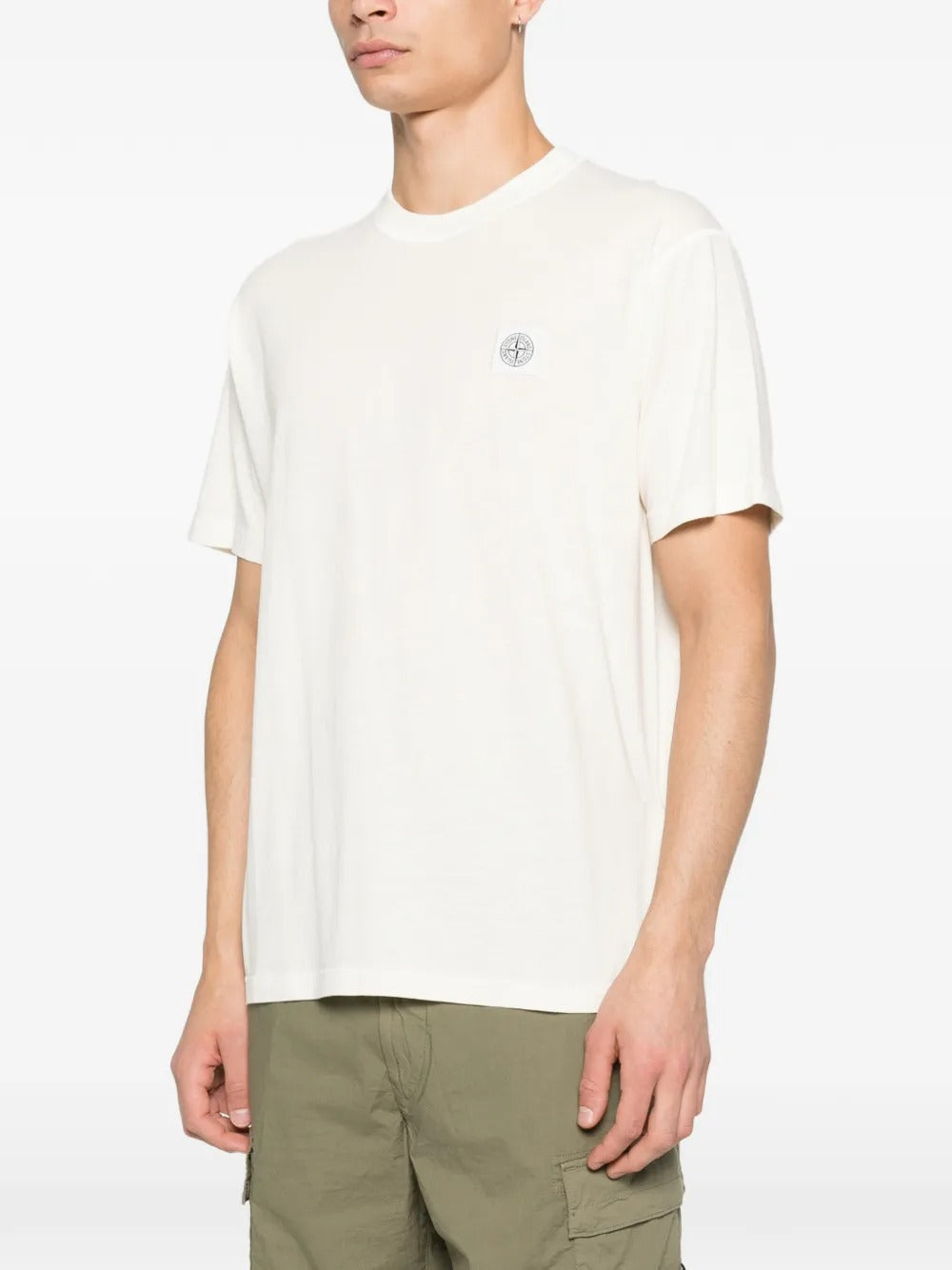 STONE ISLAND-logo-patch T-shirt-