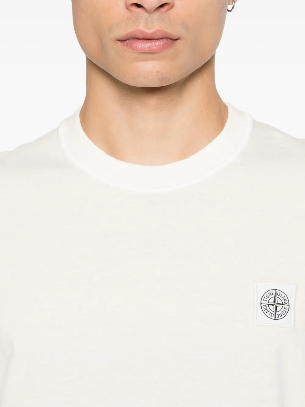 STONE ISLAND-logo-patch T-shirt-