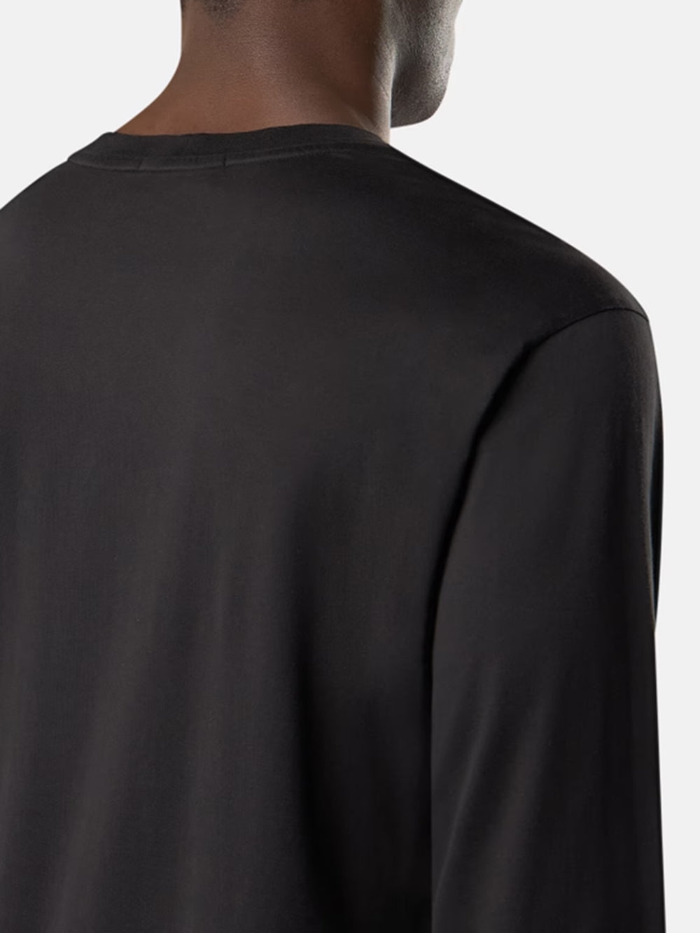 STONE ISLAND-long-sleeved T-shirt with Compass patch-
