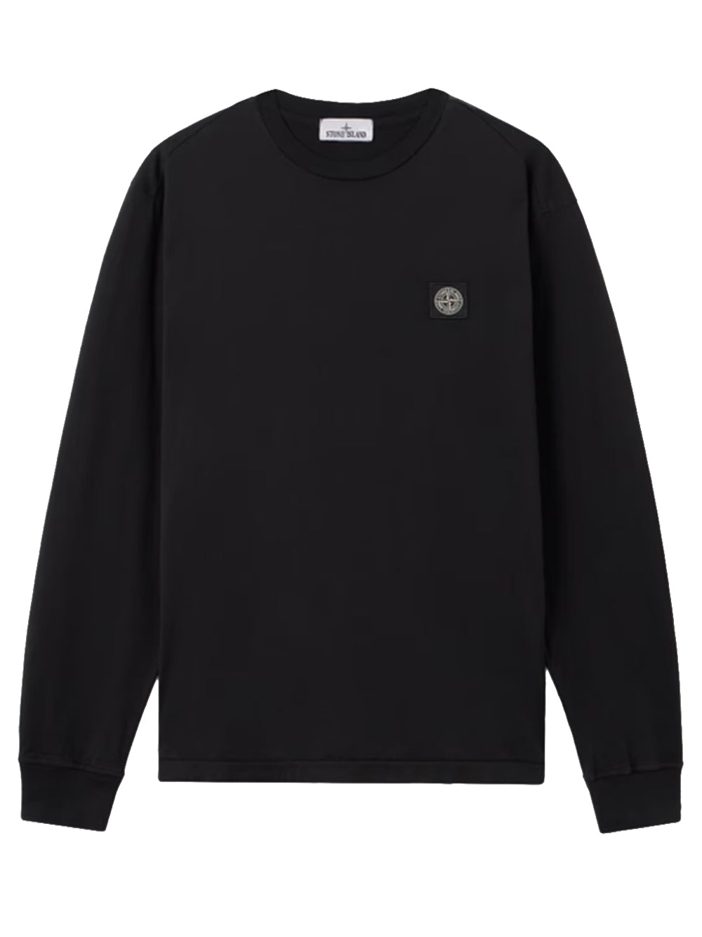 STONE ISLAND-long-sleeved T-shirt with Compass patch-