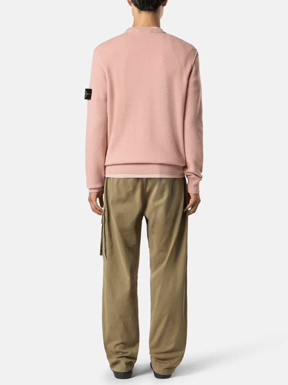 STONE ISLAND-Loose-fit crew neck sweater with ribbed trim-