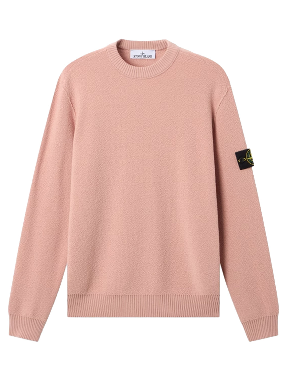 STONE ISLAND-Loose-fit crew neck sweater with ribbed trim-