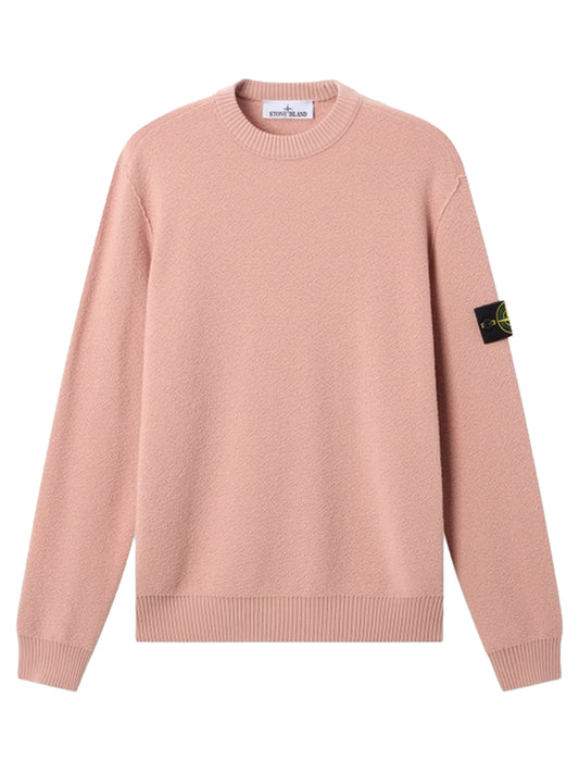 STONE ISLAND-Loose-fit crew neck sweater with ribbed trim-