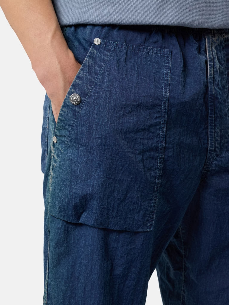 STONE ISLAND-Loose fit fatigue trousers with pockets-