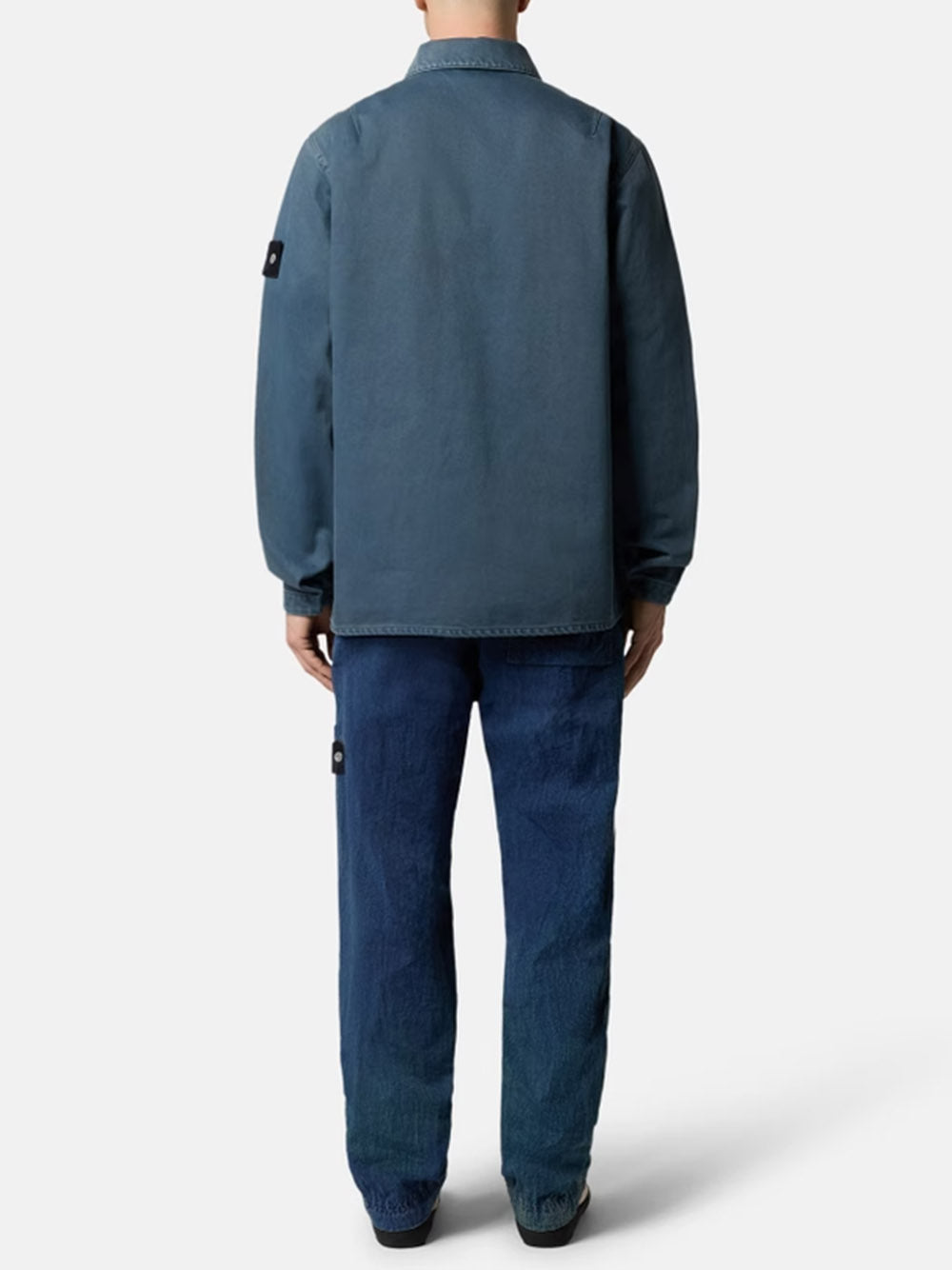 STONE ISLAND-Loose fit fatigue trousers with pockets-