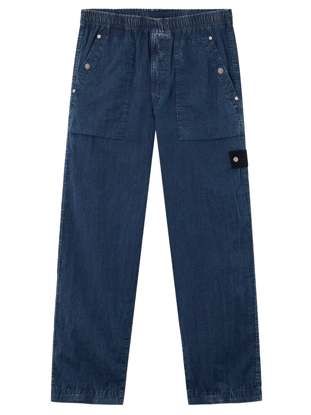 STONE ISLAND-Loose fit fatigue trousers with pockets-