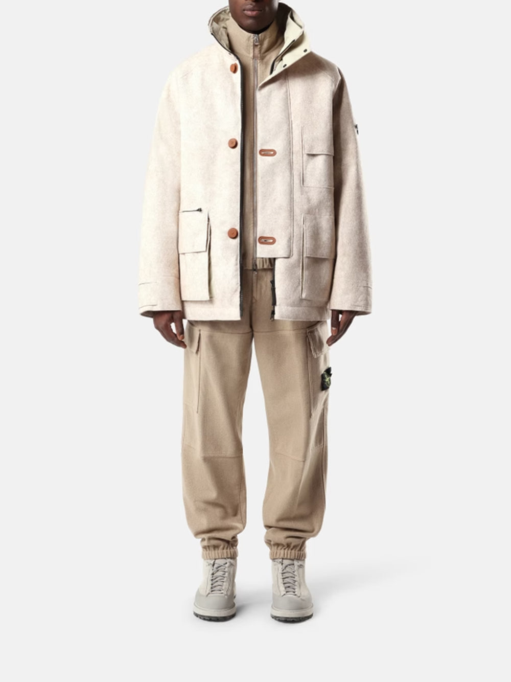 STONE ISLAND-Loose fit jogger trousers-