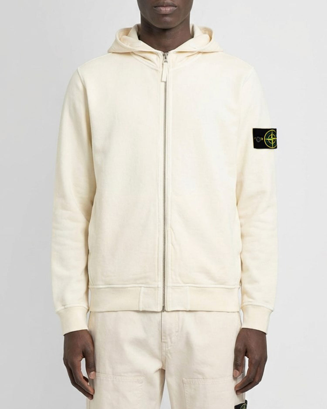 STONE ISLAND-MALFILÉ FLEECE OLD EFFECT-