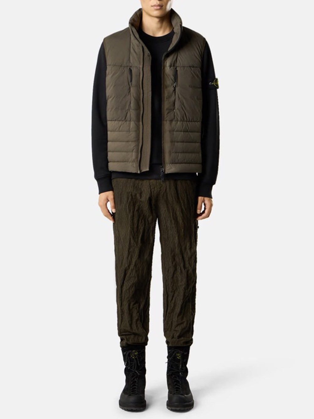 STONE ISLAND-ORGANIC COTTON FLEECE-