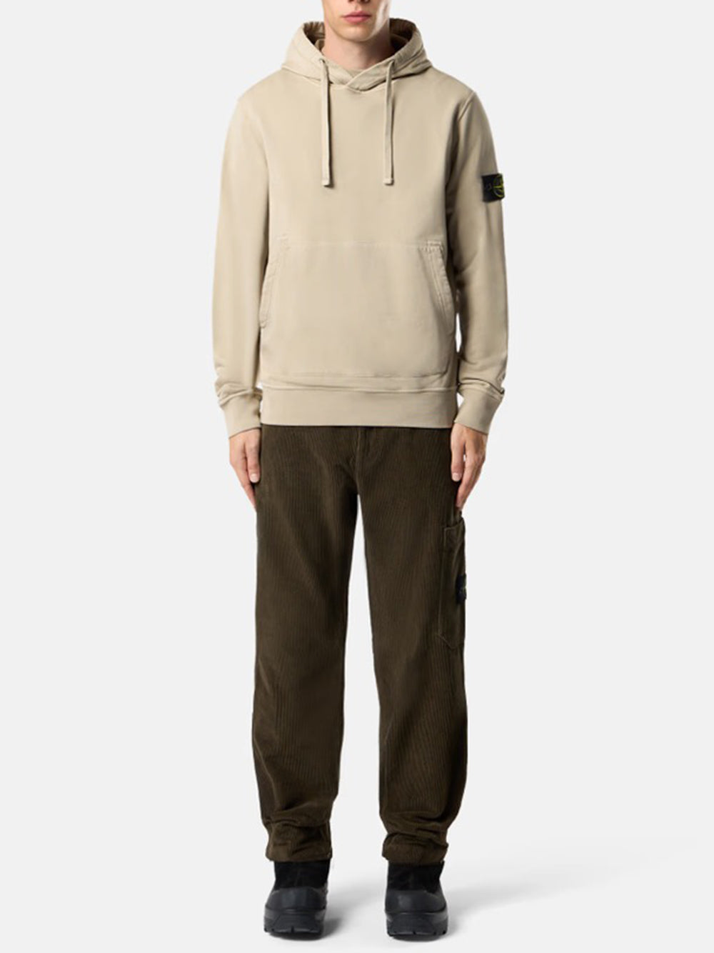 STONE ISLAND-ORGANIC COTTON FLEECE-