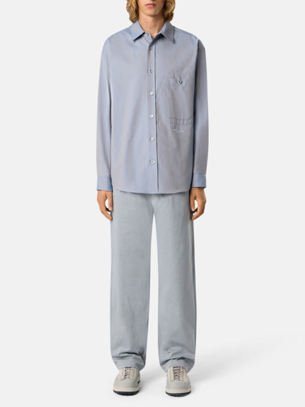 STONE ISLAND-ORGANIC OXFORD COTTON_STONE ISLAND MARINA-