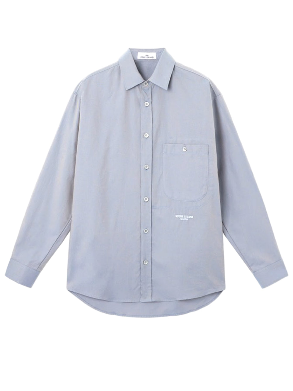STONE ISLAND-ORGANIC OXFORD COTTON_STONE ISLAND MARINA-