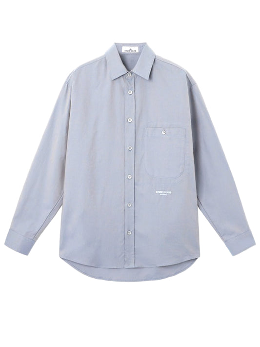 STONE ISLAND-ORGANIC OXFORD COTTON_STONE ISLAND MARINA-