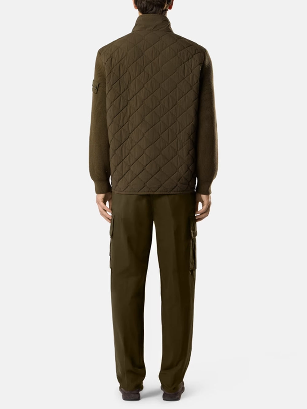Padded jacket with anti-drop finish
