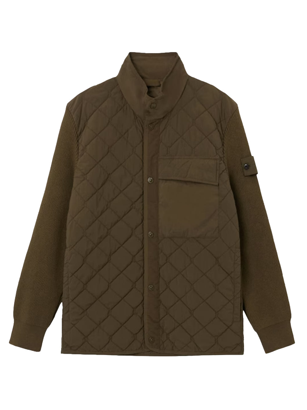 Padded jacket with anti-drop finish