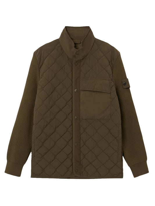 Padded jacket with anti-drop finish