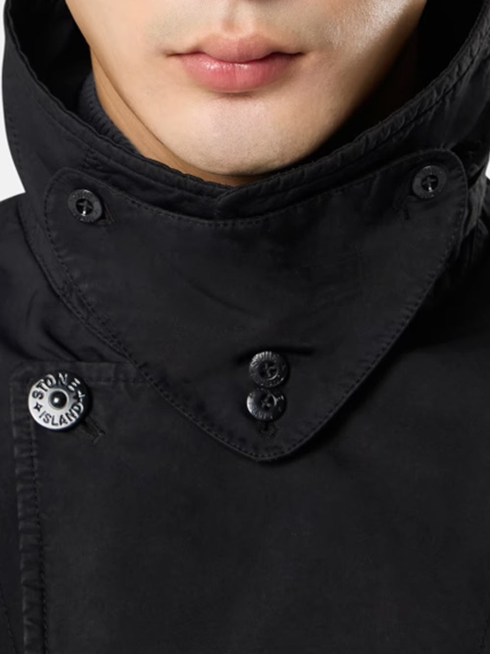 STONE ISLAND-Padded pea coat with anti-drop-