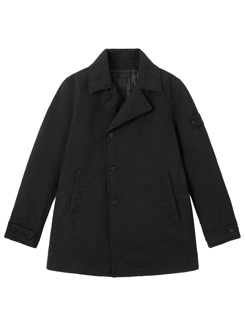 STONE ISLAND-Padded pea coat with anti-drop-