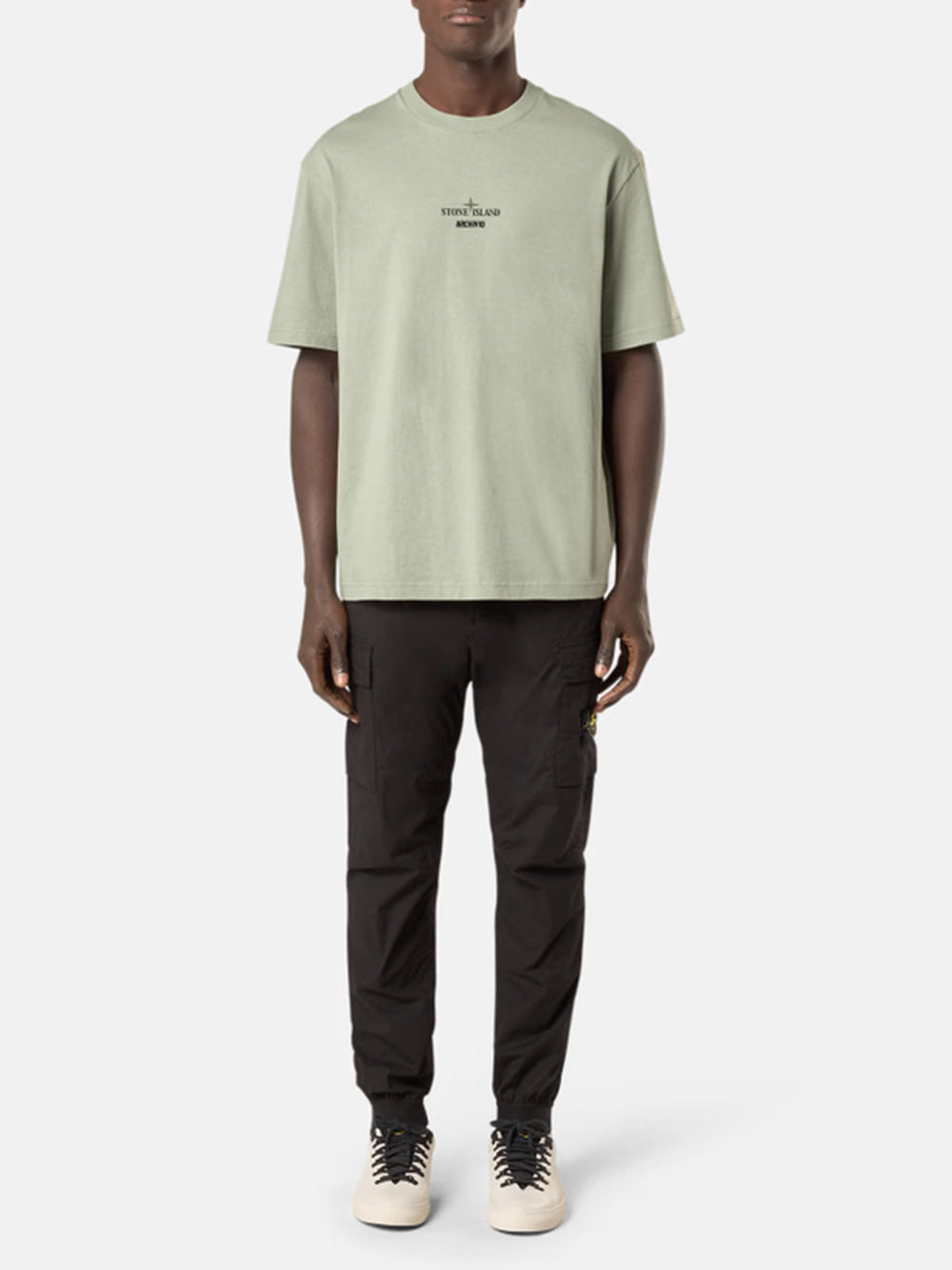 STONE ISLAND-PANTALONE REGULAR TAPERED-