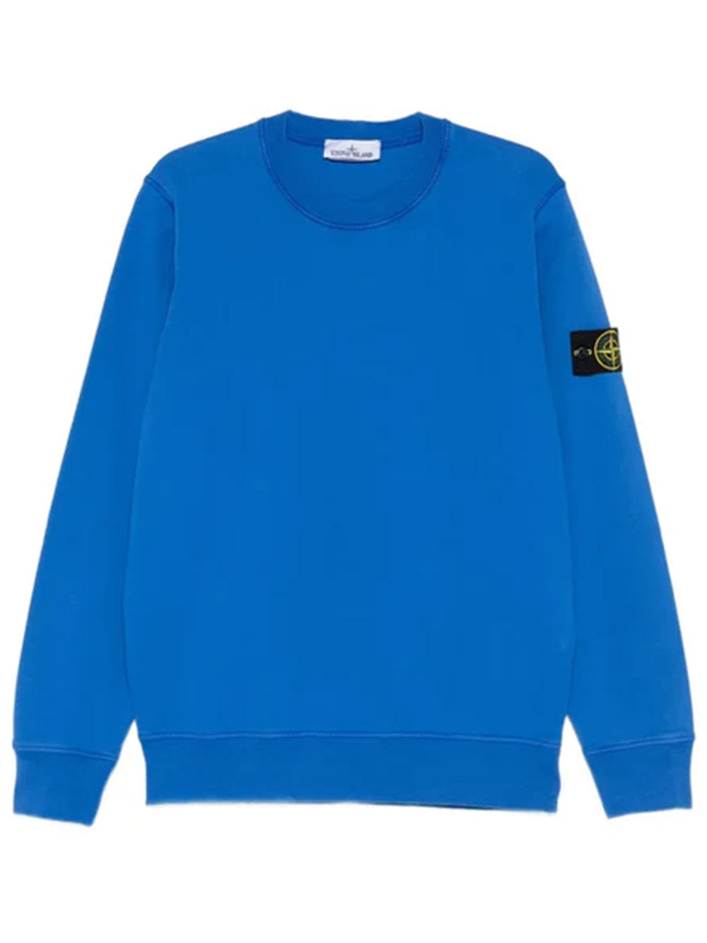 STONE ISLAND-patch crew neck sweatshirt-