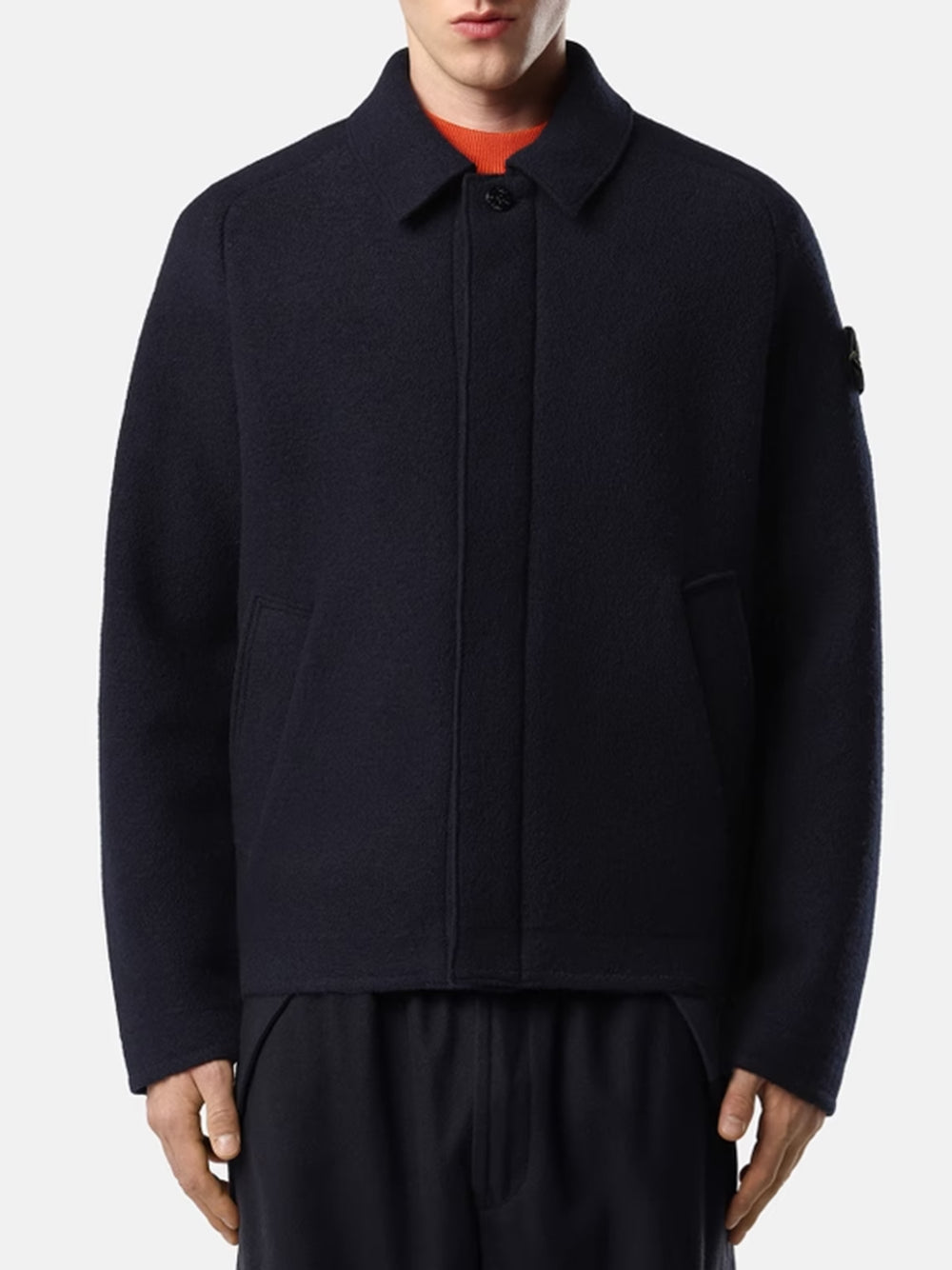 STONE ISLAND-Regular fit cardigan with raglan sleeves-