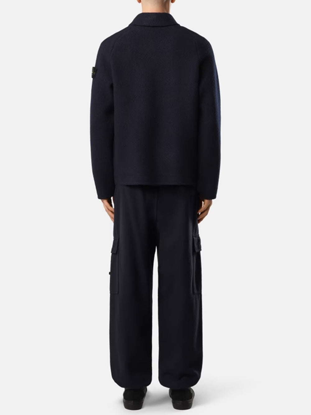 STONE ISLAND-Regular fit cardigan with raglan sleeves-